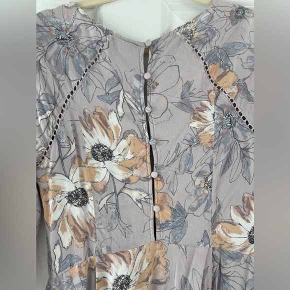 purple floral flowy dress | Free People - Picture 2 of 6